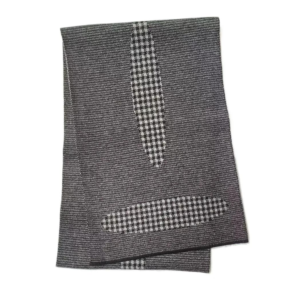 High Quality Classic Design Men's Scarf Autumn Winter Imitation Cashmere Dady's Muffler Business Jacquard Thermal Scaves Male
