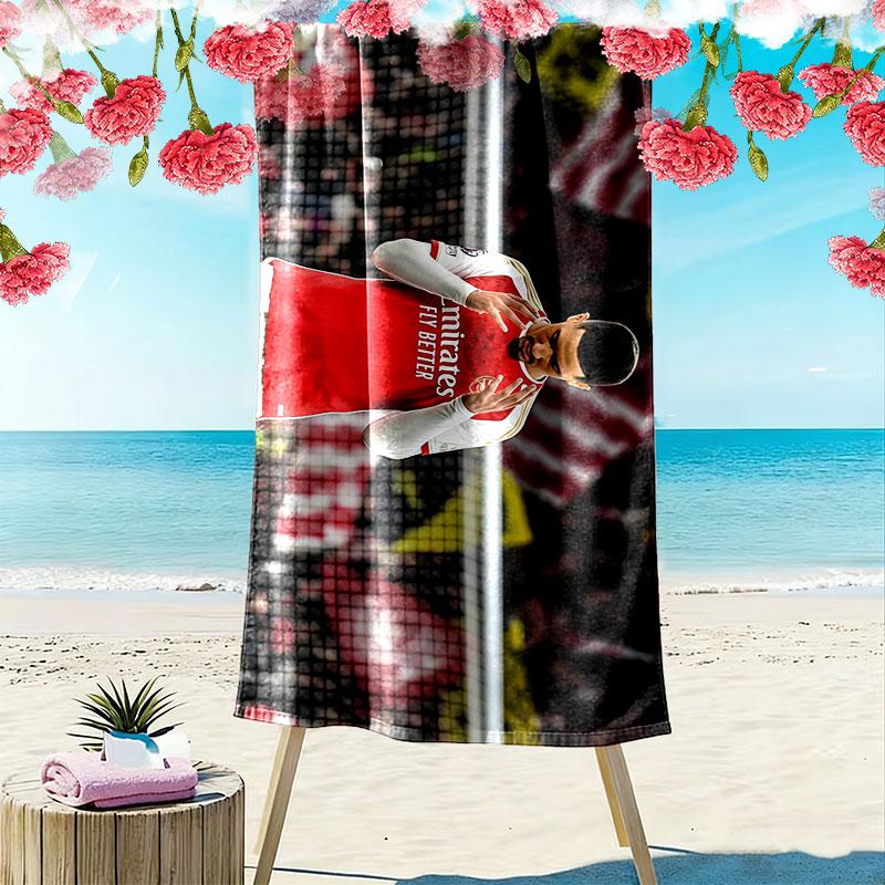 William Saliba Print Beach Towel, Large Soft Quick Dry Towel for Beach Camping Swimming