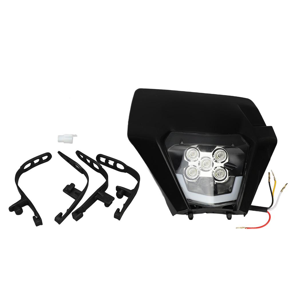 DC 12V Off Road Motorcycle Headlights High Brightness LED Headlamp with Fairing for Dirt Bike Light