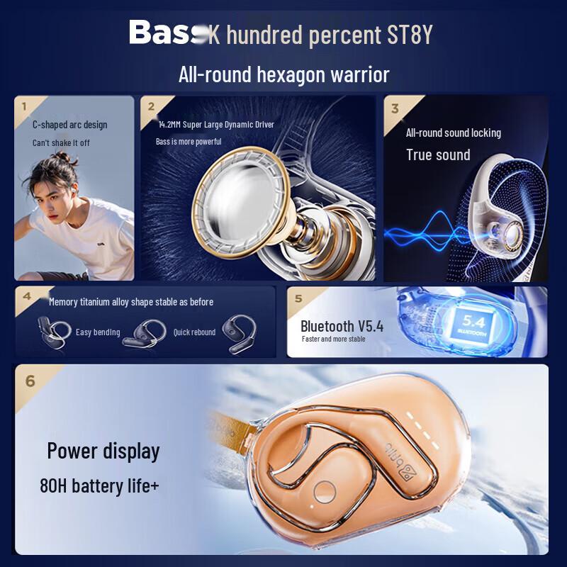 Soyi ST8 Air Conduction Bluetooth Headset