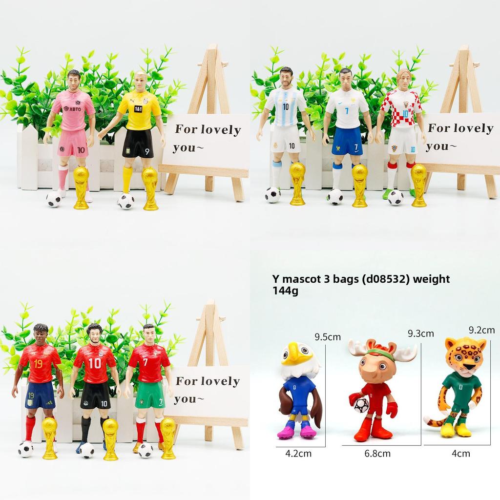 Soccer Fan Collectible Figures With Pvc Material For Desk Decor And Gift For Football Enthusiasts