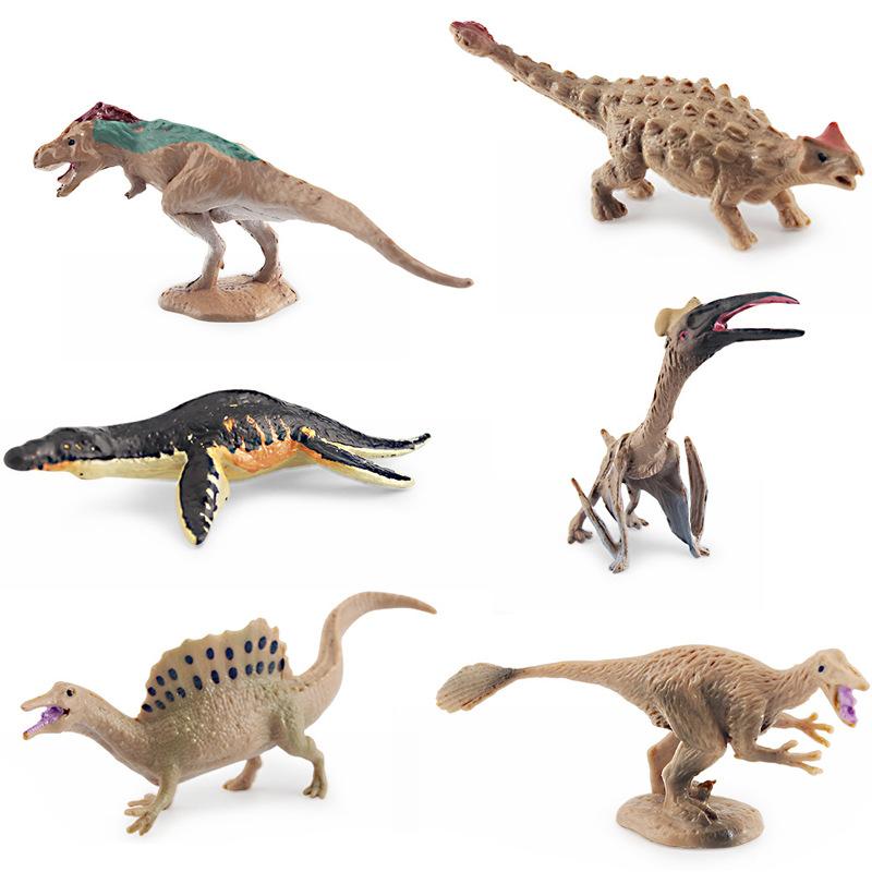 Simulation Jurassic Mini Dinosaur Model Pterosaur Stegosaurus Tyrannosaurus Velociraptor Fusarium Spinosaurus Ornament