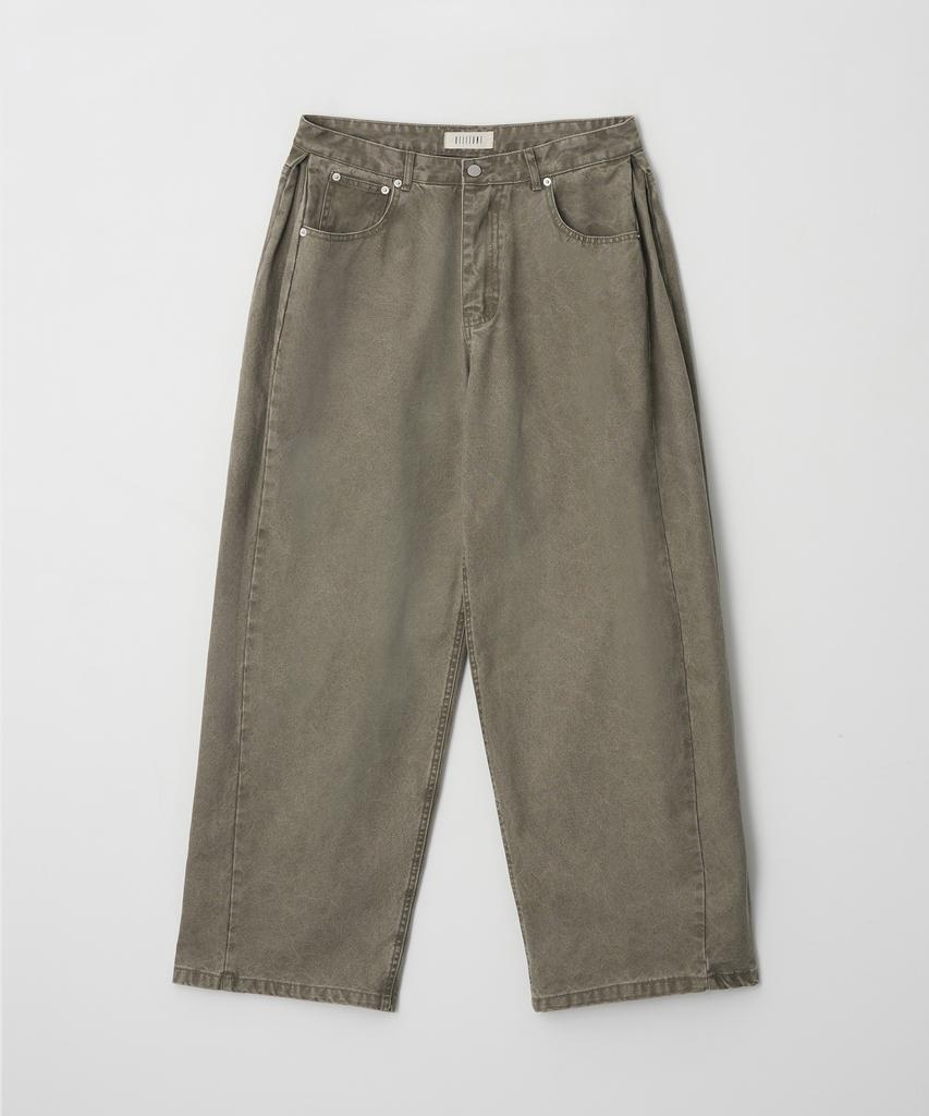 BILLIANT Side Tuck Wide Pants Beige