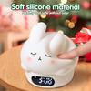 1pc New Tap Tap Light Smart Alarm Clock,Multi Color Adjustable,Cute Night Light,Bedroom Alarm Clock,TPC Charging Dual Alarm,Living Room and Home Decor