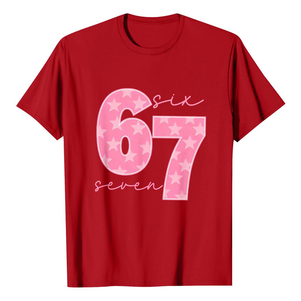 Modne bluzki robocze z krótkim rękawem i okrągłym dekoltem z nadrukiem dla kobiet, letnie topy