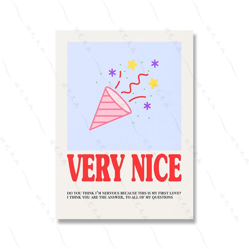 

Мультфильм Музыкальная Группа Модный Плакат Печать Женское Общежитие Стена Холст Картина Современные Поклонники Подарок Певица Любовница Гостиная Домашний Декор 21x30cm No Framed