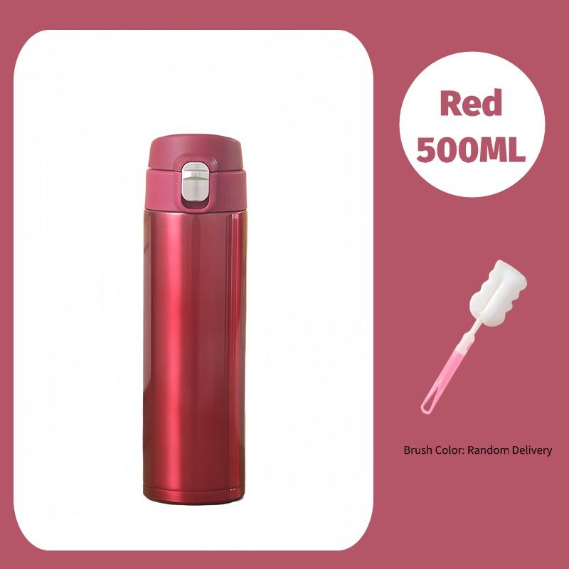 500ml Edelstahl Thermobecher Outdoor Thermosbecher Tragbare Vakuumflaschen Kalt und Heiß Thermoflasche Kaffeebecher Wasserflasche