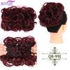 LARGE Comb Clip In Curly Hair Extension Synthetic Hair Pieces Chignon Women Updo Cover Hairpiece Extension Hair Bun