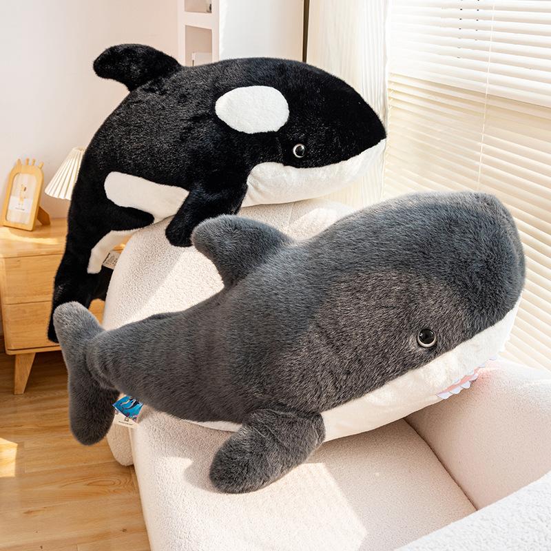 Cute Soft Simulation dolphin whale Plush Toys Kawaii Stuffed Kids Children Boys Girls Lovely Animal Pillow for Birthday Gifts