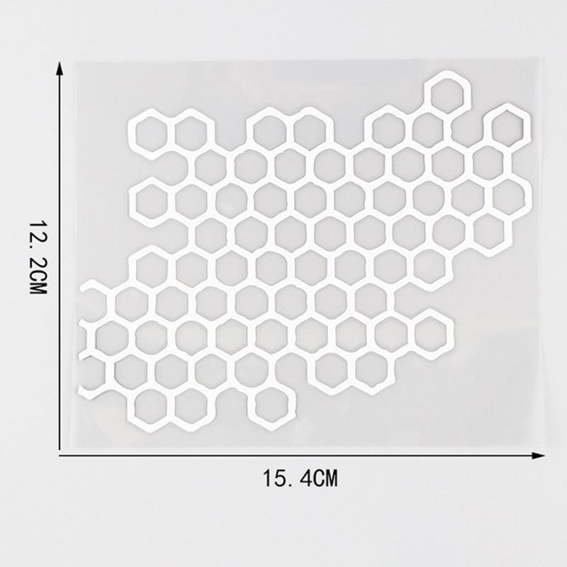 Car DIY Honeycomb Sticker Auto 6 Colors Car StylingTaillight Hollow Fashion Decals Decoration Wrap Film Sticker Decor 12x15cm