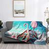 Home Decoration Plush Throw Sofa Blanket Bedspread Bed Fluffy Soft Blankets Decor Plaid Modern Halloween Merry Christmas Winter