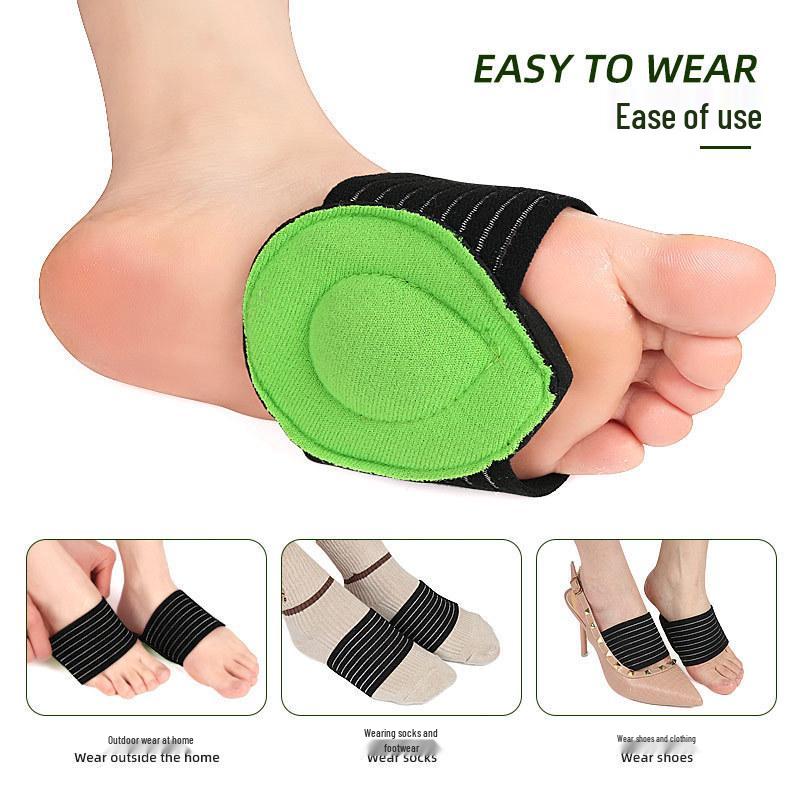 Thick Flat Foot Orthotic Arch Support Pad - Soft Shock-Absorbing Forefoot Bandage for Men & Women