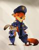 Zootopia Judy Rabbit & Nick Fox Police Officer Cosplay Costumes for Halloween