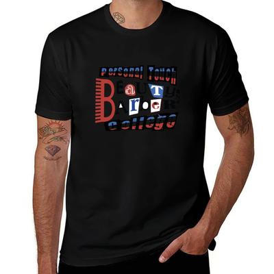 Barber College Design T-Shirt Trendy Print Short Sleeve T-Shirt