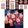 Chinese New Year Blessing Red Packet Money Pouch 4pcs Pack 2023