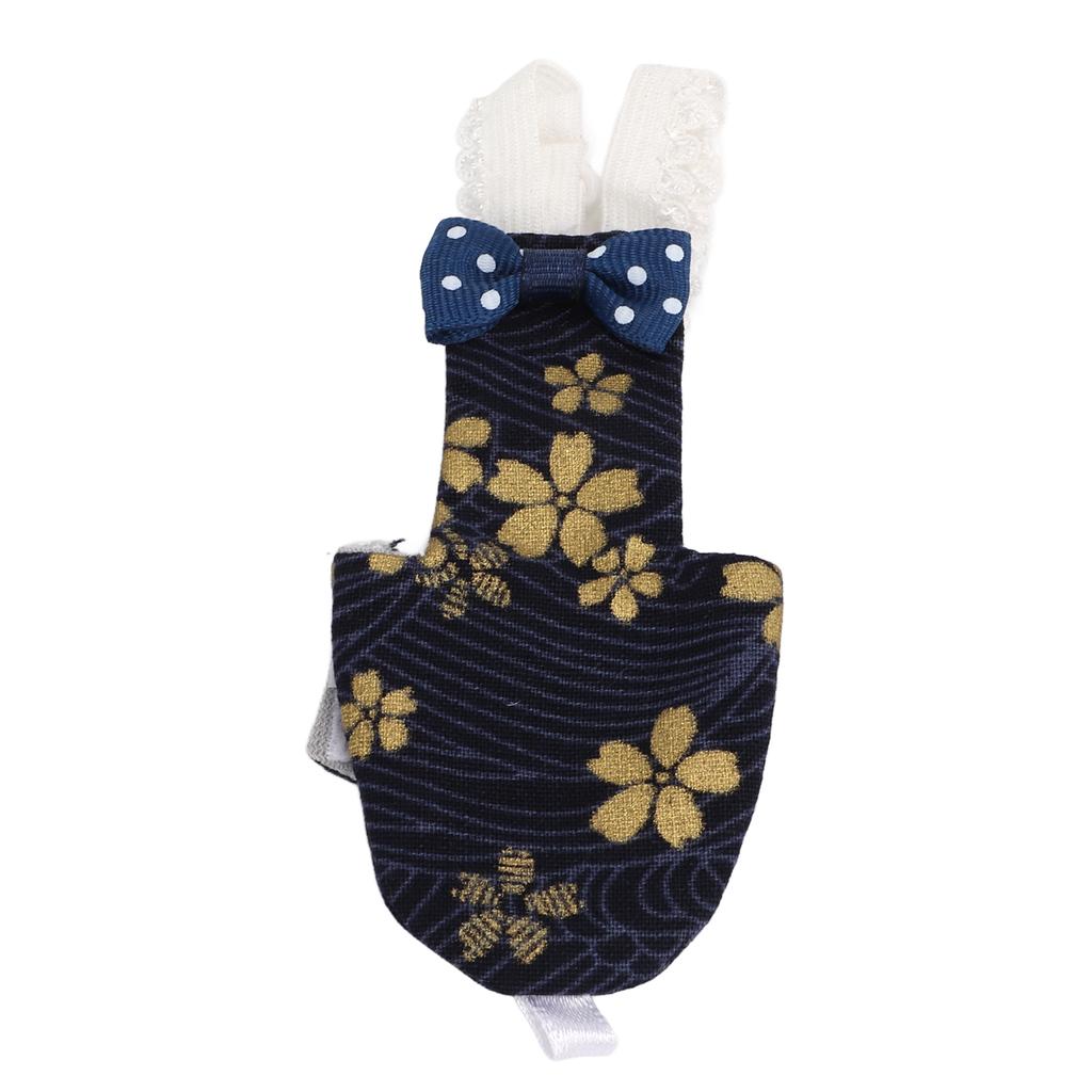 Verstellbare Vogelwindel mit goldenem Blumenmuster für Haustiere wie Aras, Wellensittiche, Nymphensittiche und Finken.