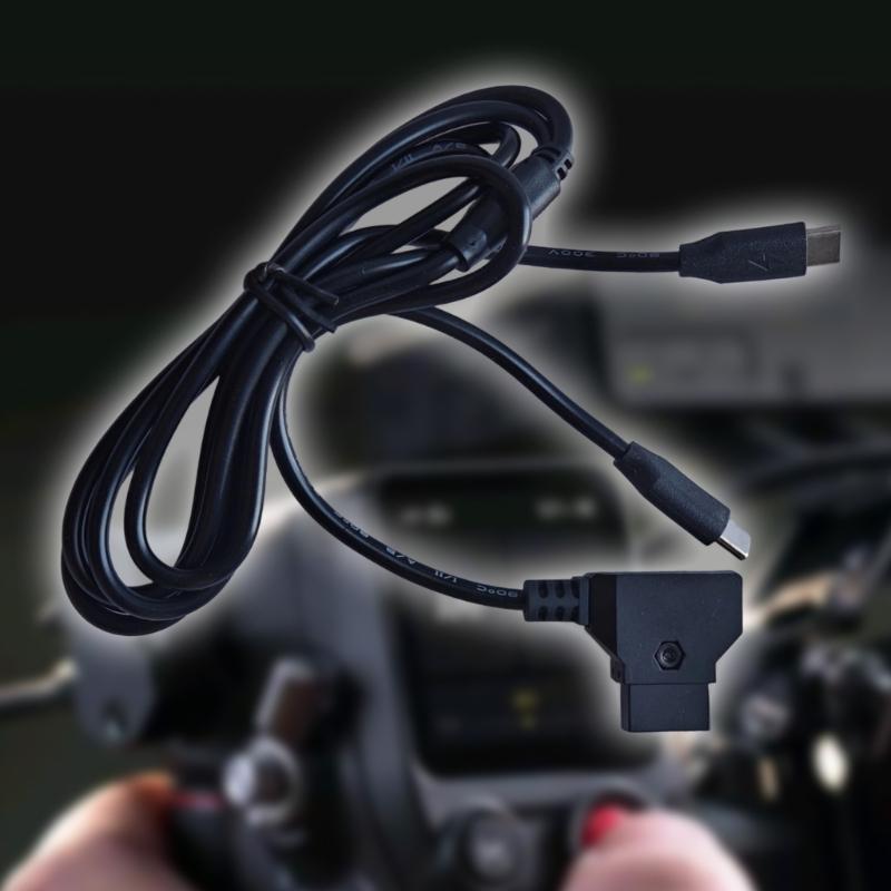 Double Function Data Transfer Power Adapter Cord D-tap to USB C Connectors for Professional Photography Gear