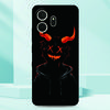 Anime Bad Boy Devil Phone Case For TCL NxtPaper 70 Pro 5G Painted TPU Black Back Cover Soft Silicone Funda Screen Protector Film