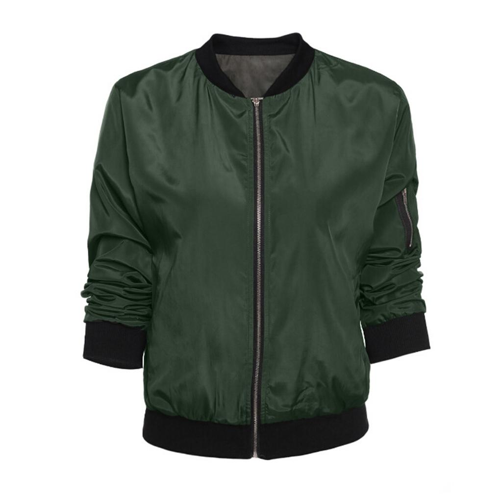 Vestes pour femmes à manches longues, légères, zippées, courtes, vêtements d'extérieur, vestes matelassées décontractées avec poches