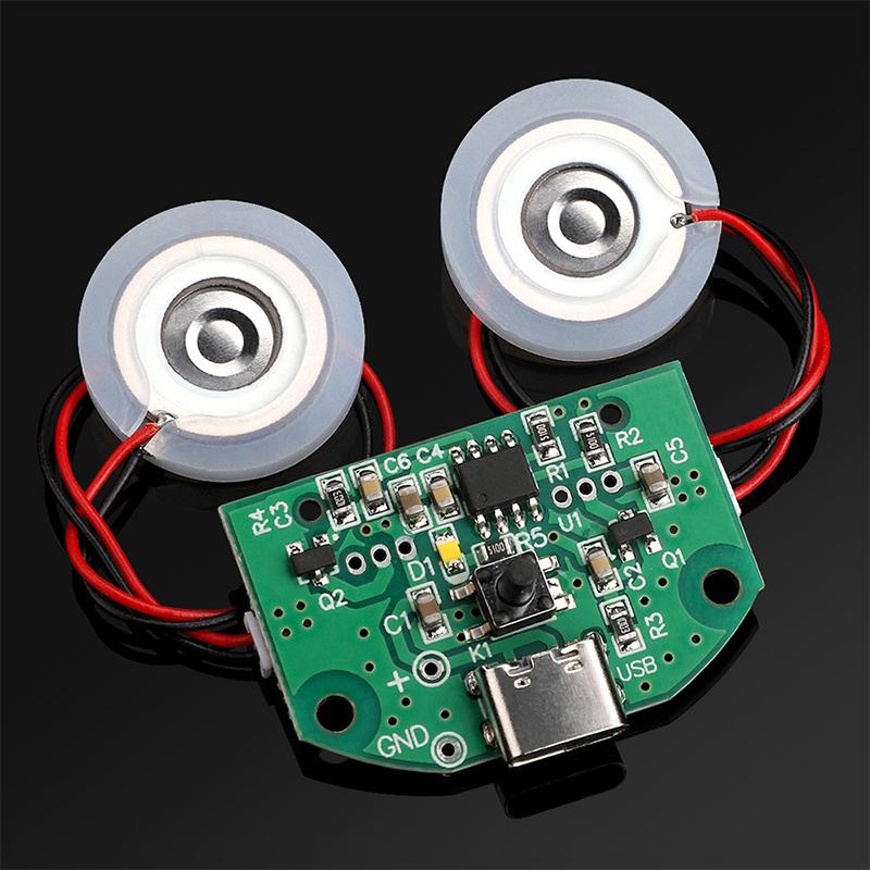 

Usb Humidifier Module Double Spray Atomization Control Board Diy Ultrasonic Nebulizer Type-C Interface Module
