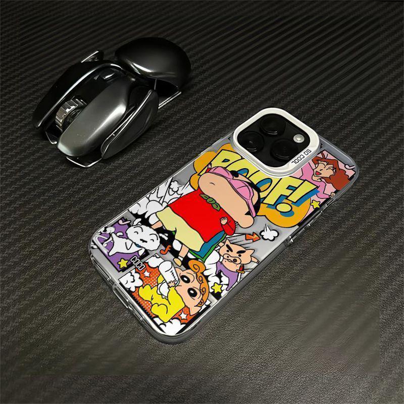 Blindfolded Shin-chan Compatible Phone Case for Apple 13-17 Pro Max, Advanced & Trendy XS/78 Series