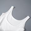 Square Neck Tank Tops For Women Sleeveless Backless Crop Top With Peplum Bubble Hem Summer Top Black White