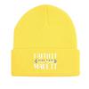 FAITH IT TILL YOU MAKE IT" Print Knitted Cap Beanie, Skullies Beanies Stretchy Versatile Stylish Bobble Hat Knit Hat Beanie