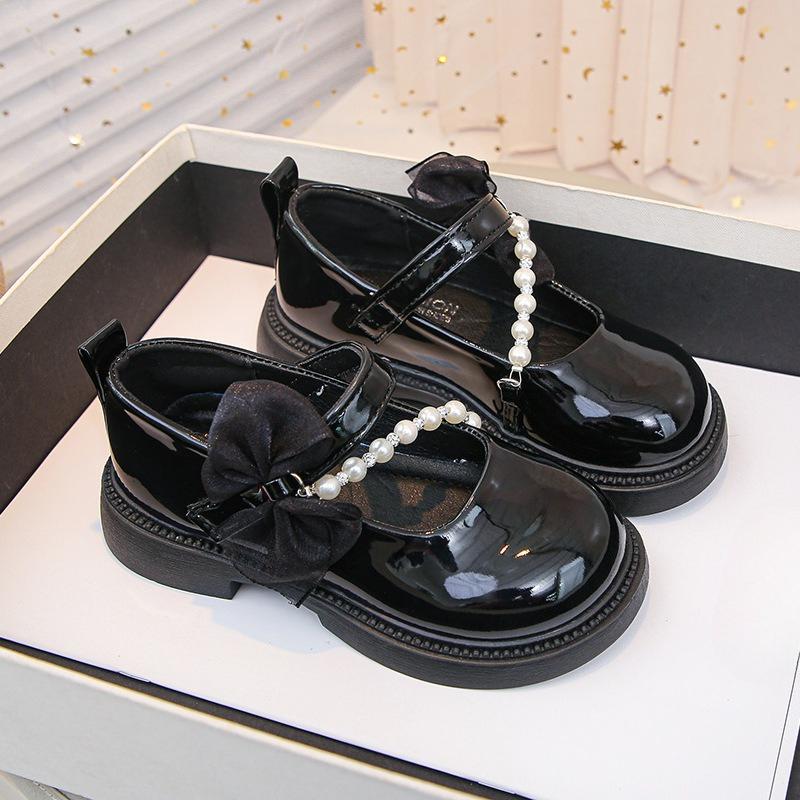 

Girls Shoes, Small Leather Shoes, Spring and Autumn Shoes, Single Shoes 26 чёрный