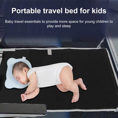 Portable Toddler Airplane Seat Extender Adjustable Lightweight Kids Plane Bed Folding Long-range Flights Baby Footrest Hammock Travel Essentials