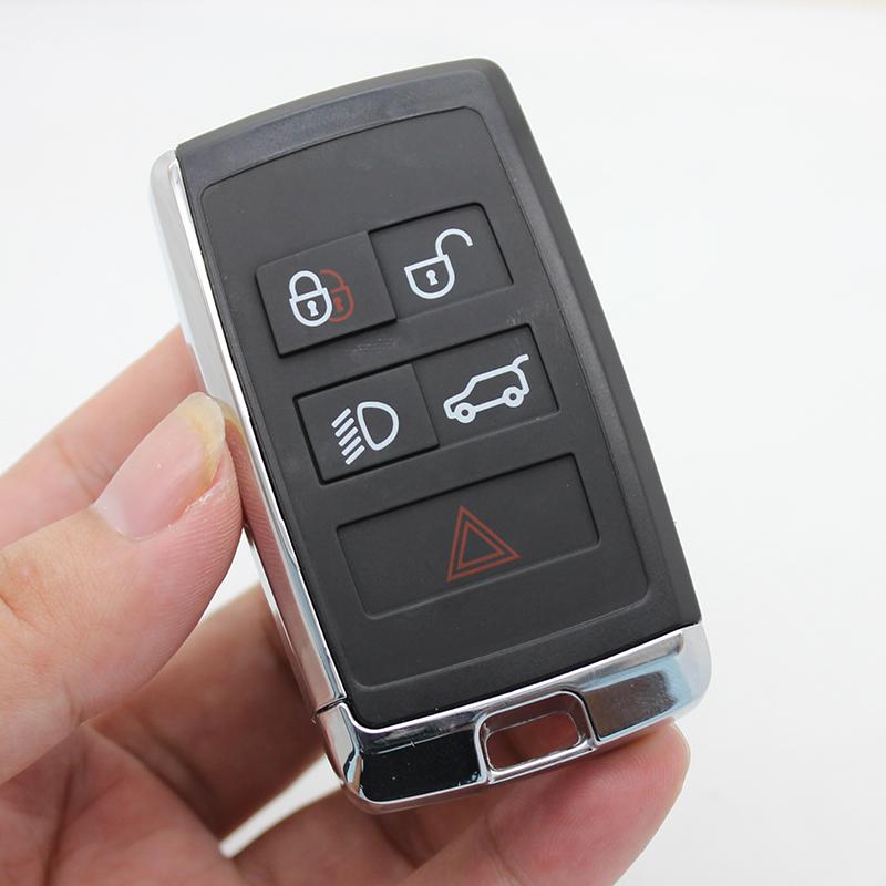 

Cocolockey 5 Button Remote Key Shell for Range Rover Sport Evoque Vogue Velar for Land Rover Discovery 5 for Jaguar XE E-PACE XF