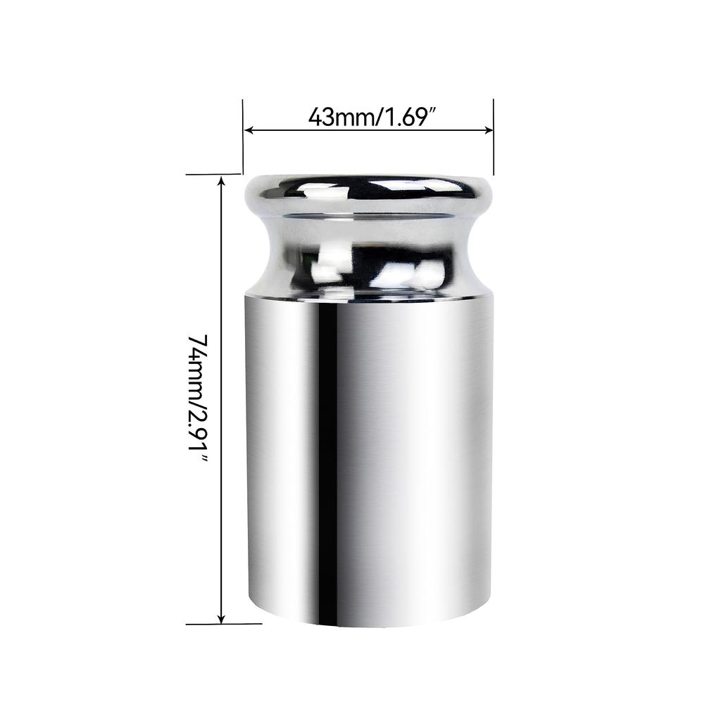 1kg Single Weight for Measuring and High Precision Calibration Weights for Mechanics Chrome Calibrated Gram M2 HFS(R) (1000g) Scales, Instruments,
