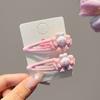 5 Stück Mädchen Haarspange Cartoon Hase Stern Dekor Haarspange Keine Kopfhaut Seitenpony Haarspange Kindliche Haaraccessoires