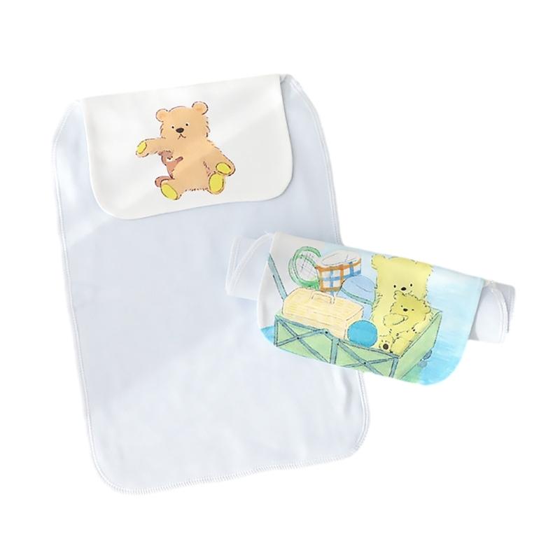 Set mit 2 sanften & saugfähigen Babyschweißhandtüchern, feuchtigkeitstransportierende Babyhandtücher, bunte & strapazierfähige Baumwolltaschentücher, Geschenk