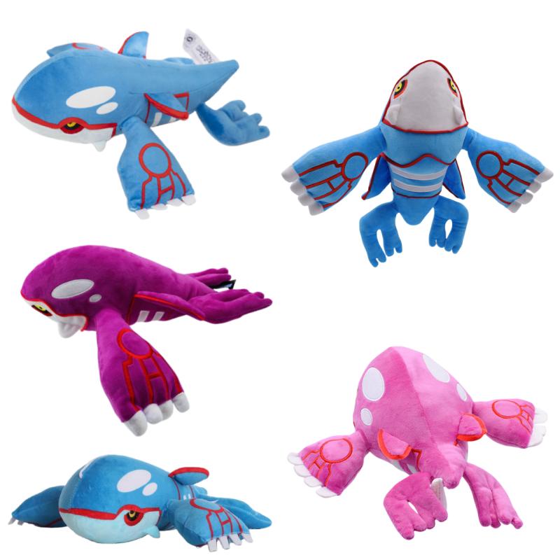 5 Style Plush Toys Kyogre Stuffed Animal Toys Anime Shiny Kyogre Soft Animal Doll Collection Gifts For Children Kids