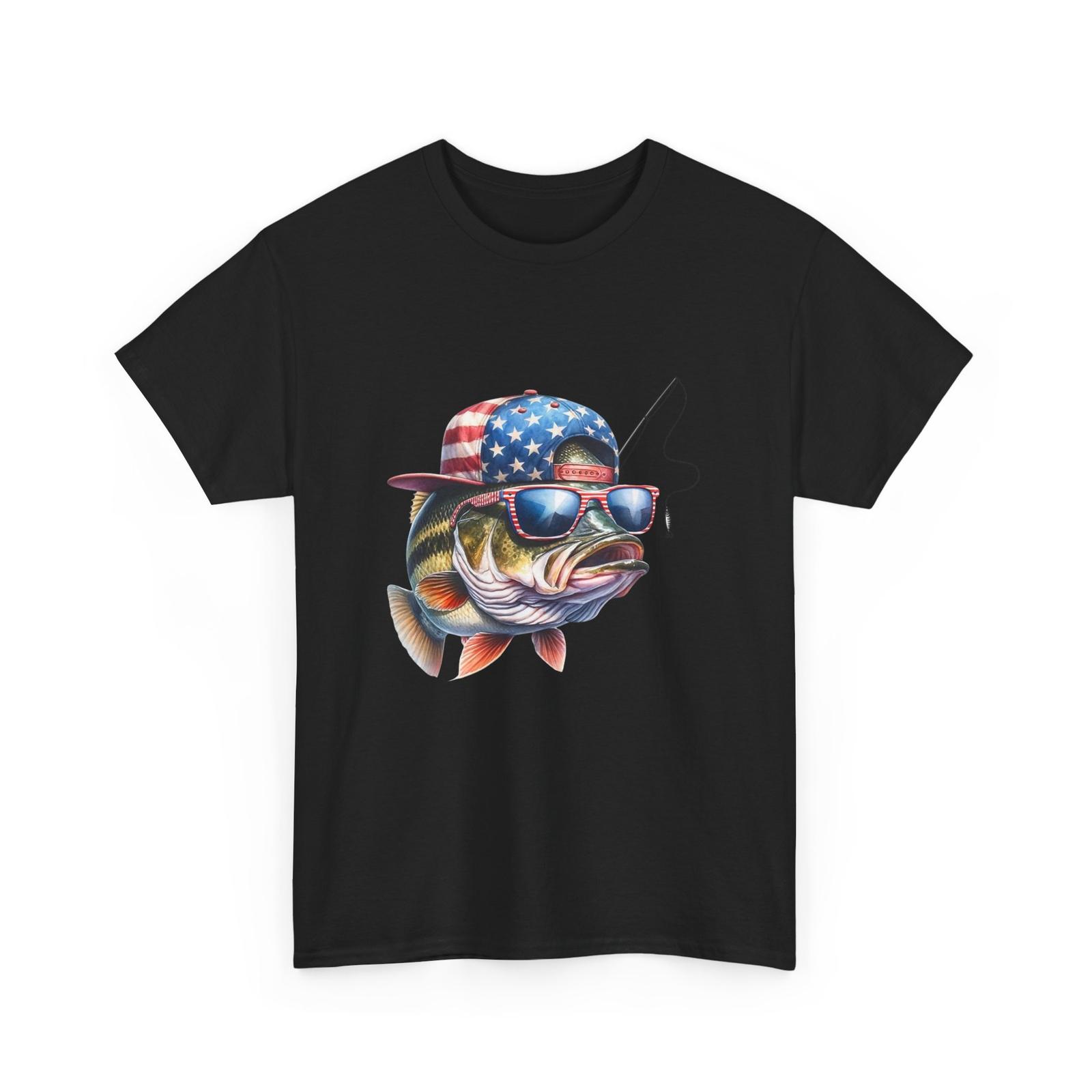 Fishing Shirt Fish American Flag Fishing Rod Fisherman Funny Shirt S
