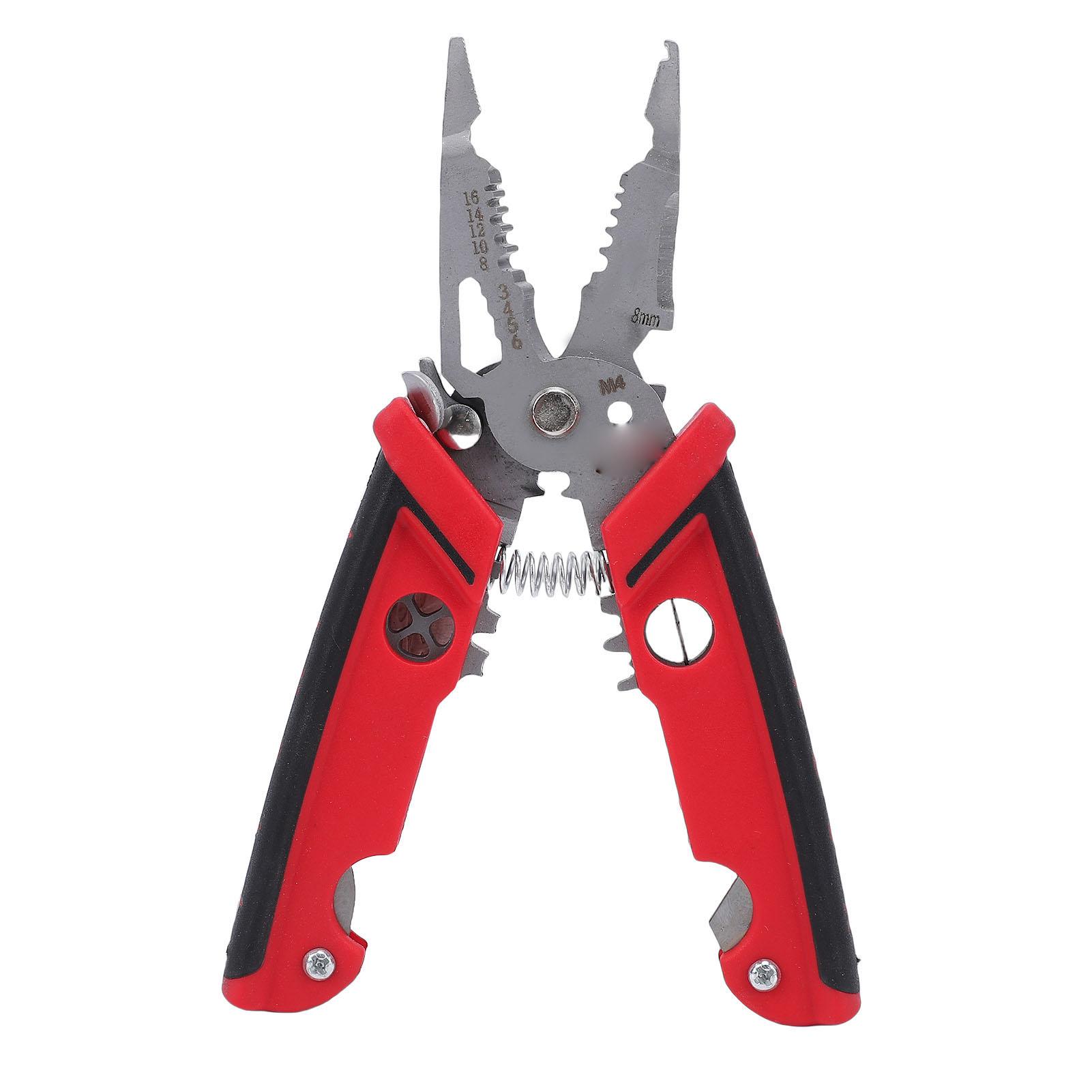 

18 in 1 Wire Stripper Professional Electrician Pliers Labor Saving Cable Stripping Cutting Crimping Tool