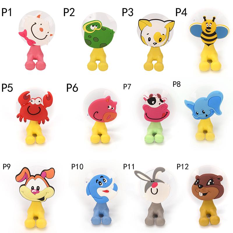 Cartoon Zahnbürsten Wandhalter Saugnapf Badezimmer Saugnapf Organizer