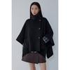 Voice Of Voices Wool Blend Poncho Half Coat 7156416001