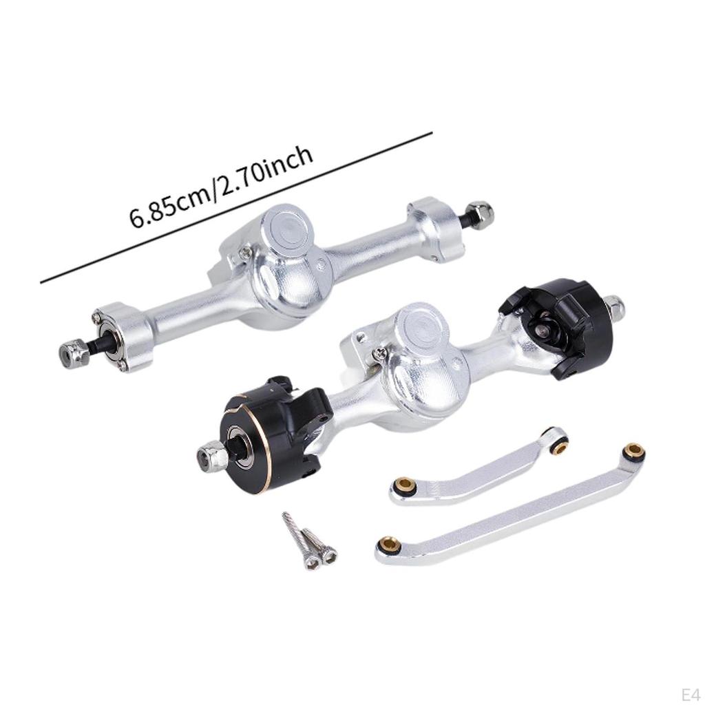 Aluminum Alloy Front And Rear Axle Set, Easy to Install Replacement with Ball Joint for 1/30 SCX30