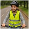Veste Fluo Sans Manches Enfant Taille Unique 8 à 12 Ans avec Bandes Réfléchissantes 51 x 57 cm