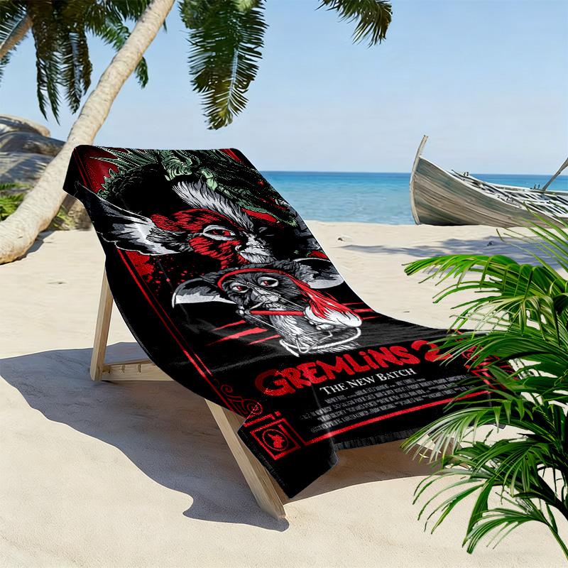 Gremlins: Chaos Unleashed beach towel beach Portable for travel seaside swim Absorbent bath towel Outdoor picnic beach mat printing