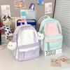 Korean Version of Japanese Schoolbag for Girls, Light and Large Capacity, Fresh and Cute Backpack for Primary School Students, Travel Backpack