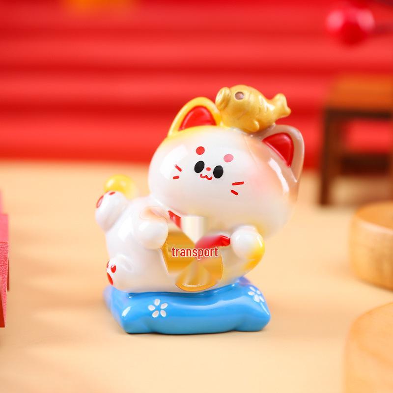 Personalized Desktop Cat Car Ornament - Center Console Doll Decoration
