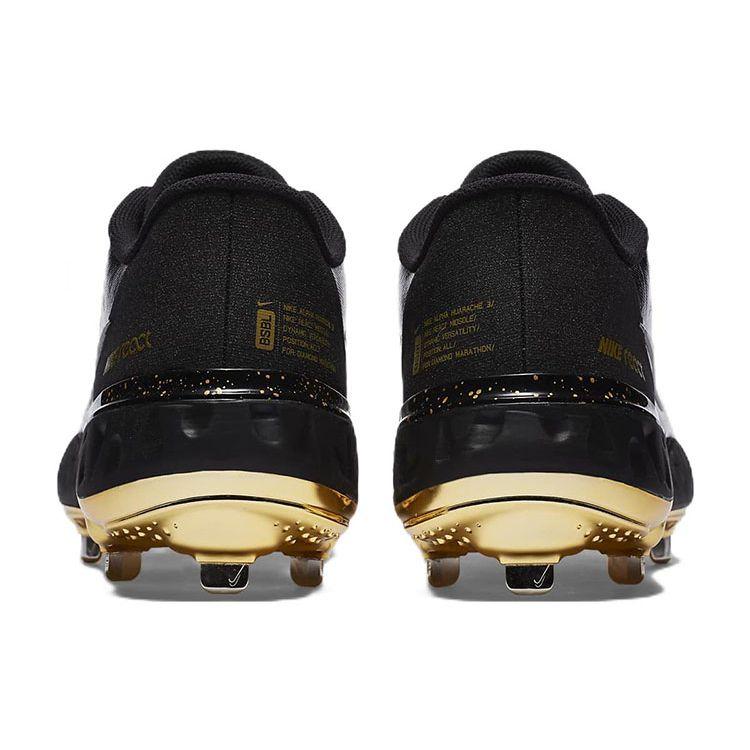 Nike Alpha Huarache Elite 3 Low Premium Schwarz Metallic Vivid Gold Herren Sneaker Weiß CV3553-001