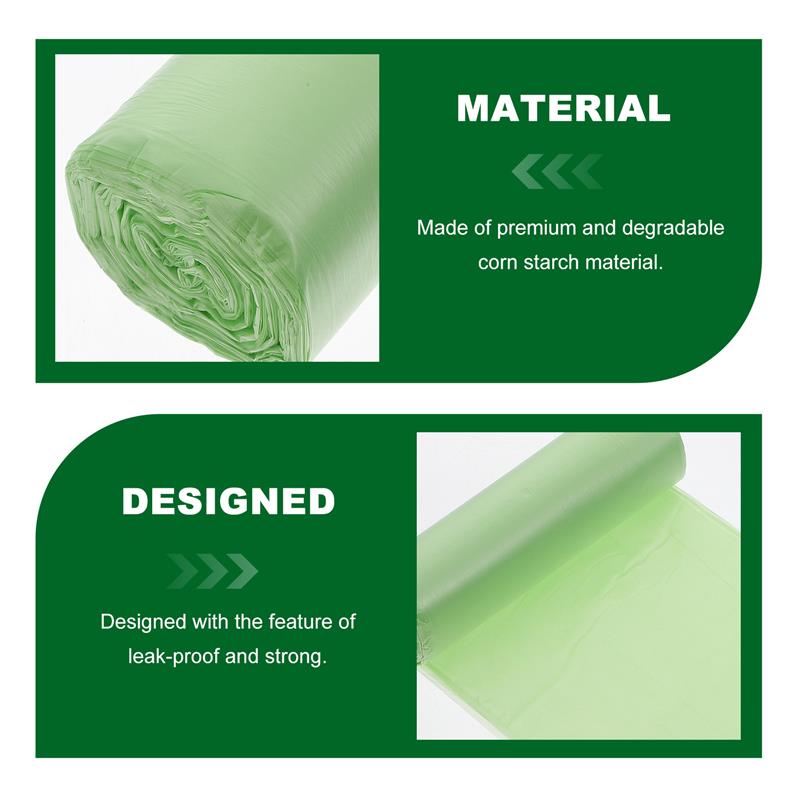 100 Pcs Biodegradable Garbage Bags Trash Compost Compostable Disposable Classified Waste Bag Disposable Garbage Bag