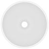 VidaXL Lavabo Rond de Luxe de Salle de Bain Vasque à Poser de Toilette Lave-mains Salle Cosmétique Intérieur Blanc Mat 146965