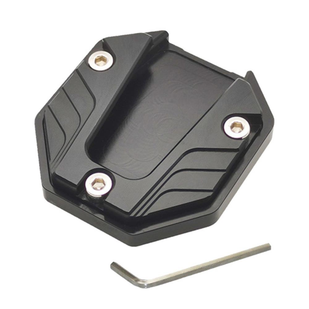 Motorcycle Kickstand Foot Support Motorbike Side Kick Stand Pad Side Stand Large Foot Pad Parking Plate Base Foot Extension Pad