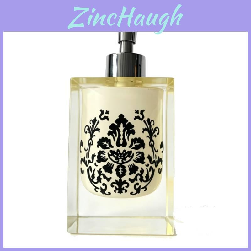 Elegant Hotel Hand Soap Dispenser Bottle With Floral Print For Bathroom Decor Gift