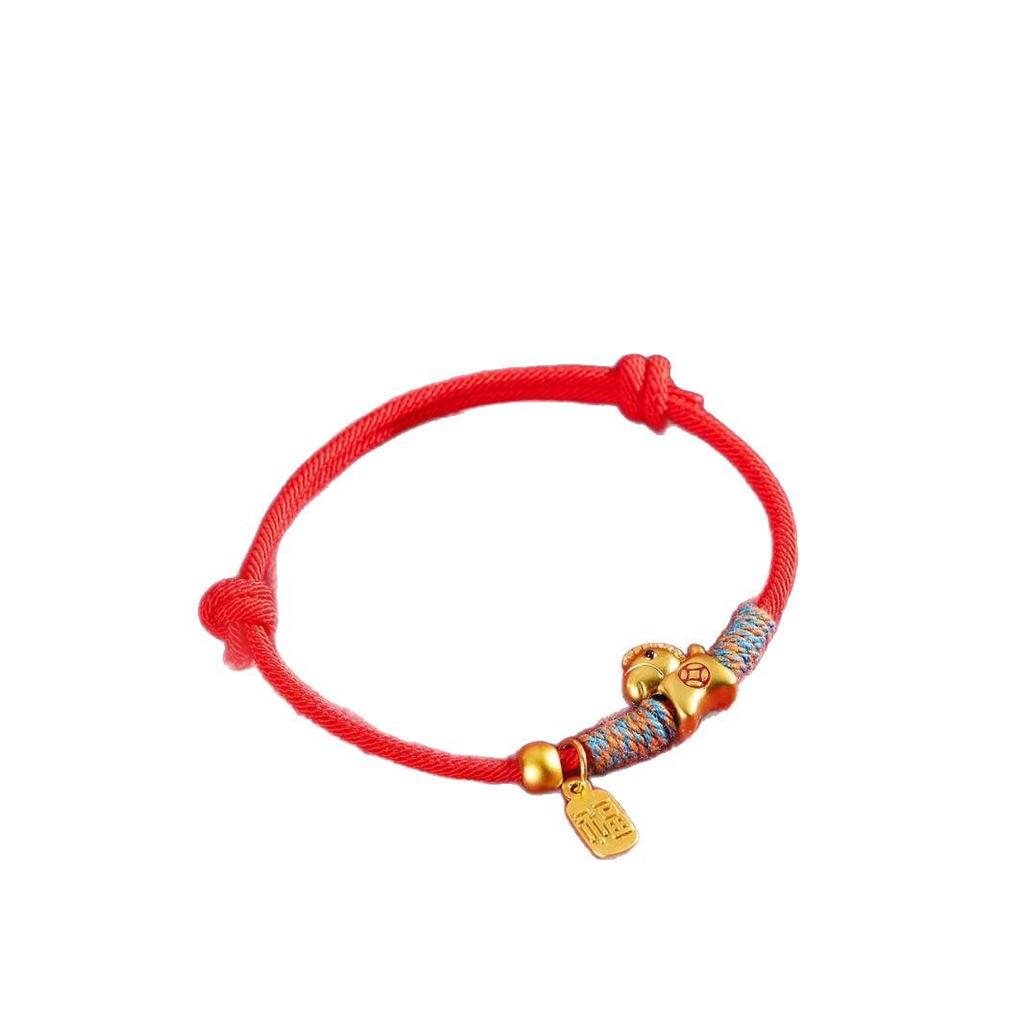 2026 Year of the Horse Red String Bracelet, Lucky Handmade Zodiac Token, Perfect New Year Gift