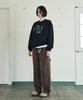 THEVINYLHOUSE Stitch Double Knee Pants Brown